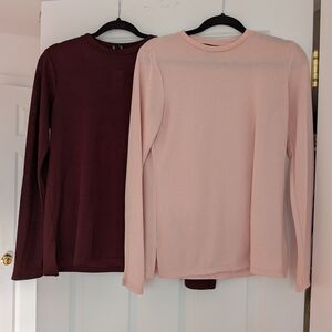 Banana Republic Luxespun 2 Long Sleeve Tees Small